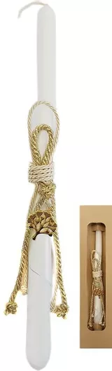 Πασχαλινή Λαμπάδα Τετράγωνη Χειροποίητη