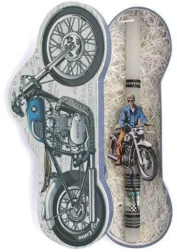 Πασχαλινή Λαμπάδα Στρογγυλή με Κουτί