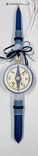 Λαμπάδα Πυξίδα Ξύλινη