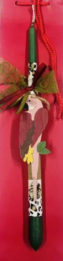 Λαμπάδα Ξύλινο Παπαγάλο