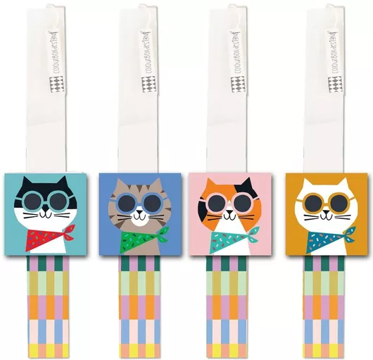 Λαμπάδα Γάτα Κασκόλ Χειροποίητη 4 Σχέδια Colourbox Designs