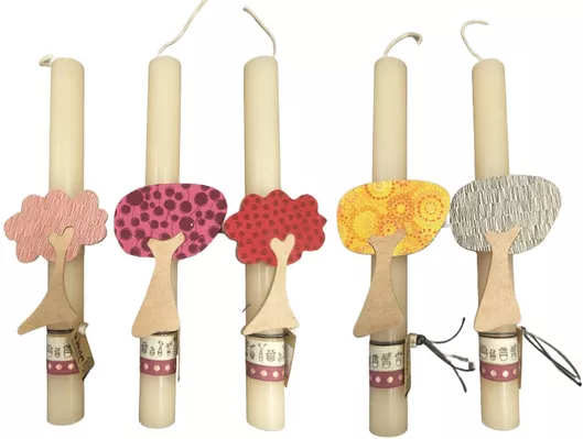 Λαμπάδα Μαγνητάκι Ξύλινο Δέντρο To Dentro