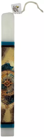 Λαμπάδα Πλακέ Πυξίδα Στάμπα 28 Εκατοστά