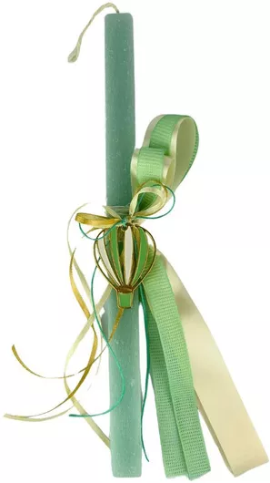 Πασχαλινή Λαμπάδα Στρογγυλή Χειροποίητη