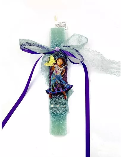 Χειροποιητη Λαμπαδα Πλακε Αρωματικη Ξυλινη Φιγουρα Mirabel