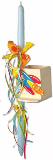 ΛΑΜΠΑΔΑ ΣΙΕΛ 40εκ ΜΕ ΞΥΛΙΝΗ ΜΟΛΥΒΟΘΗΚΗ ΔΙΑΣΤΗΜΟΠΛΟΙΟ