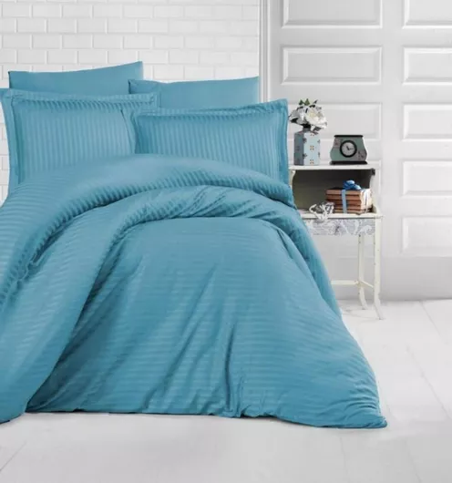 Σετ Μαξιλαροθήκες Linea Home 50x70cm Πετρόλ