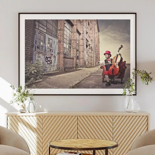 Αφίσα iLovePrints Άνθρωπος Με Παίζει Μουσική 170x115cm