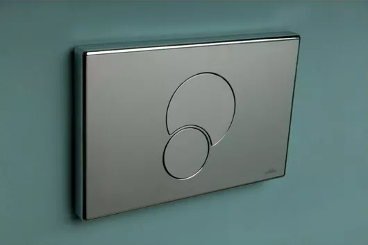 Πλακέτα Εντοιχισμού Διπλής Λειτουργίας Fidia Kariba 317201 Χρωμέ Γυαλιστερή