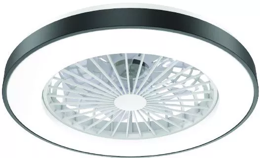 Ανεμιστήρας Οροφής Aca 50cm με Φως & Τηλεχειριστήριο Μαύρος