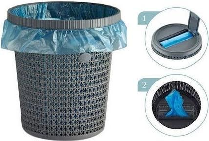 Καλάθι Αχρήστων Viosarp Πλαστικό 12lt Γκρι