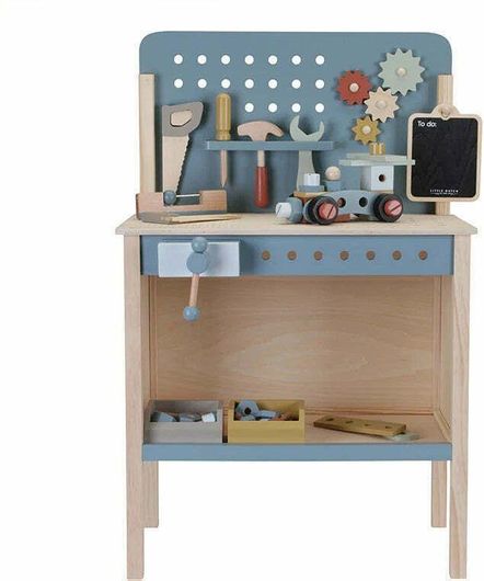 Little Dutch Ξύλινος Παιδικός Πάγκος για 3+ Ετών 86 εκ. 48τμχ