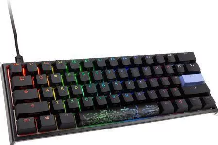 Ducky One 2 Pro Mini Gaming Μηχανικό Πληκτρολόγιο 60% με Cherry MX Blue διακόπτες & RGB φωτισμό Αγγλικό US