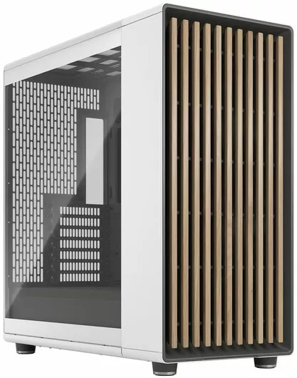 Fractal Design North XL Gaming Full Tower Κουτί Υπολογιστή με Πλαϊνό Παράθυρο Chalk White TG