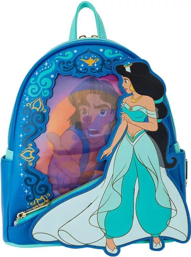 Παιδική Τσάντα Πλάτης Loungefly Aladdin Jasmine Μπλε