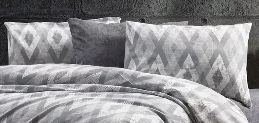 Σετ Μαξιλαροθήκες Dimcol με Φάσα 480 50x70cm Grey