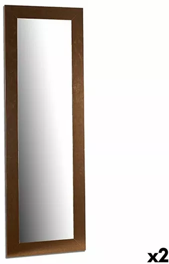 Καθρέπτες Τοίχου Gift Decor Ολόσωμοι με Χρυσό Ξύλινο Πλαίσιο 154.5x52.7cm 2τμχ