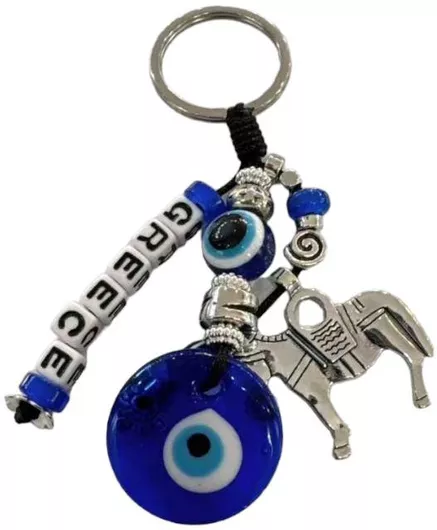 Μπρελόκ Τουριστικό Souvenir – Σετ 12pcs – Ματάκι Greece – 280303 – 280303