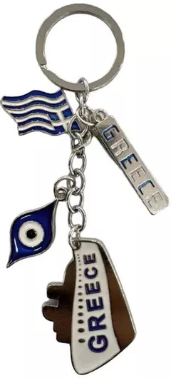Μπρελόκ Τουριστικό Souvenir – Σετ 12pcs – Ματάκι Greece – 280402 – 280402