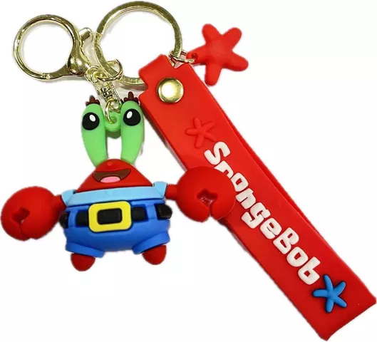Μπρελόκ Καοτσούκ Sponge Bob Καβούρης Κόκκινος