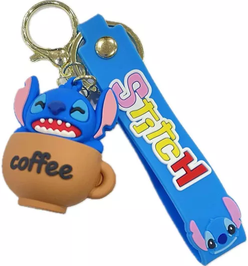 Μπρελόκ Καοτσούκ Stitch Καφές Μπλε