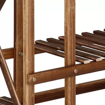 Ανθοστήλη Springos GA0176 Ξύλινη 95x25x95.5cm