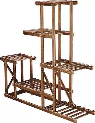 Ανθοστήλη Springos GA0176 Ξύλινη 95x25x95.5cm