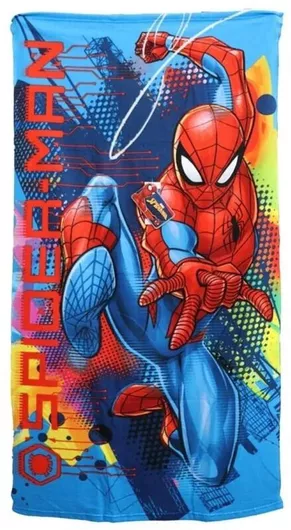 Παιδική Πετσέτα Θαλάσσης Kids Heroes Spiderman Blue Μικροΐνες 70×140cm