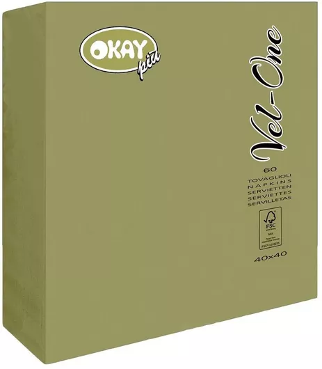 Χαρτοπετσέτες Vel-One Χρυσή 40x40cm (60τμχ x 2συσκ.)