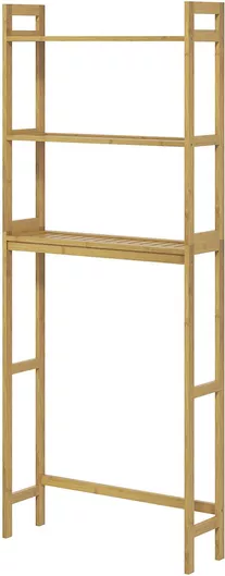 Kleankin Επιδαπέδια Ραφιέρα Μπάνιου Ξύλινη 68x20x165cm