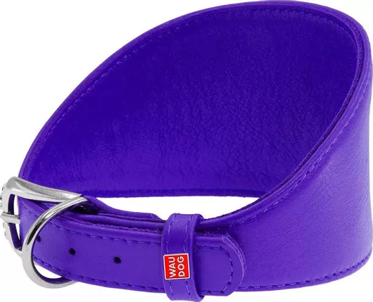 Περιλαίμιο Σκύλου Δερμάτινο για Γκρεϊχάουντ Greyhound​. 26-32 cm Μοβ