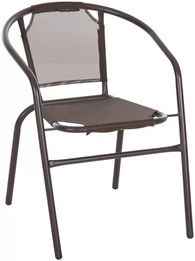 Πολυθρόνα Εξωτερικού Χώρου HomeMarkt Μεταλλική Ledan 55x58x72cm Καφέ