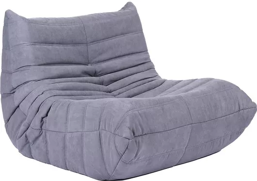 Πουφ Πολυθρόνα Comodo 89x100x70cm Γκρι Ανοιχτό