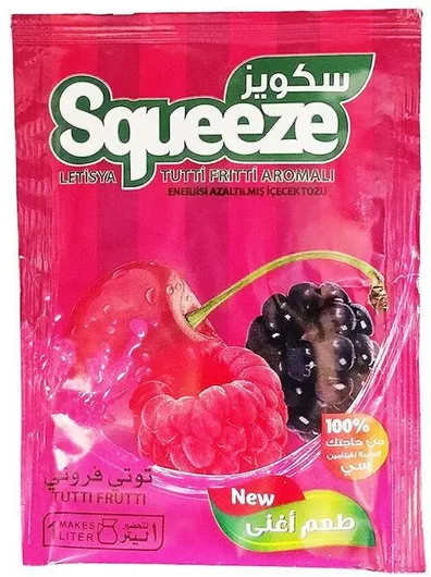 Χυμός Squeeze Tutti Frutti Τούτι Φρούτι Σκόνη 30gr