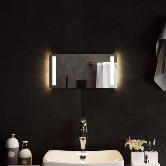 Καθρέπτης Μπάνιου vidaXL Ορθογώνιος Led 40x20cm Διάφανος