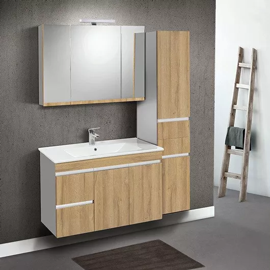 Καθρέπτης Μπάνιου Mabo Led από Plywood 100x70cm