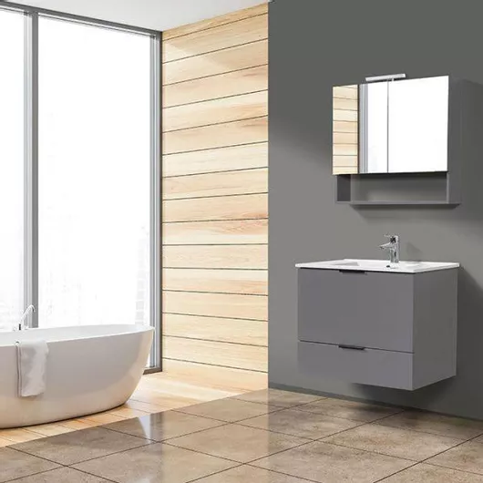 Καθρέπτης Μπάνιου Mabo Dual Λ από MDF 90x70cm