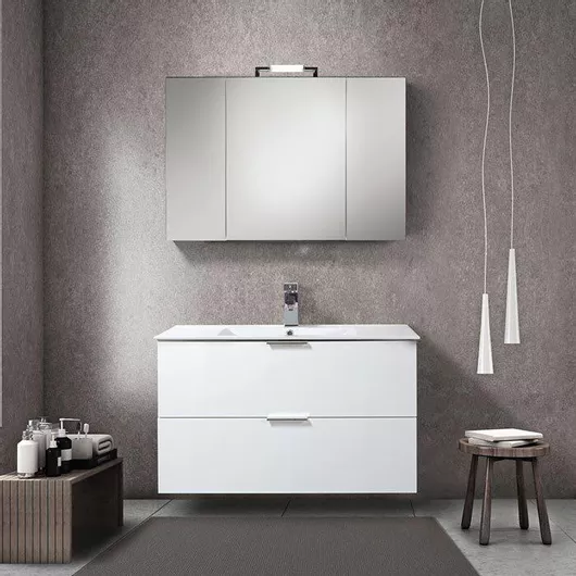 Καθρέπτης Μπάνιου Mabo από MDF 100x70cm Λευκό