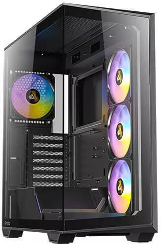 Antec C3 ARGB Midi Tower Κουτί Υπολογιστή με Πλαϊνό Παράθυρο Μαύρο