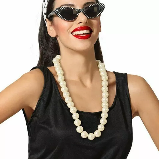 Αποκριάτικο Κολιέ Λευκό