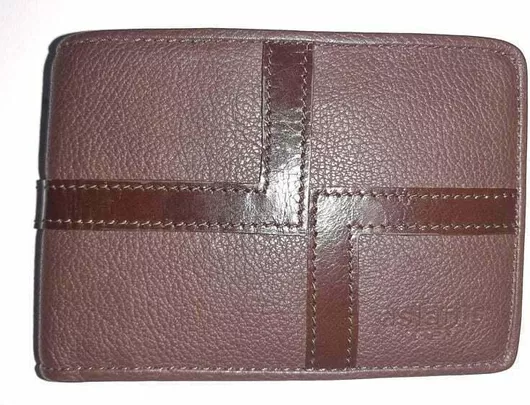 Ανδρικό Πορτοφόλι Aslanis Δερμάτινο Καφέ