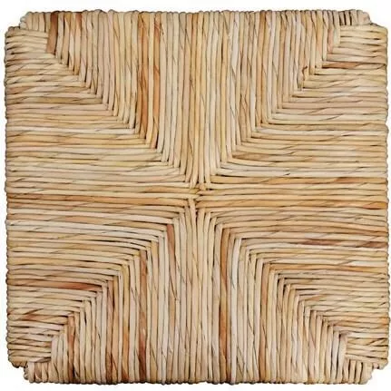 Επιφάνεια Καθίσματος HomeMarkt Τετράγωνη από Ψάθα Φυσικό 37x37x3.5cm HM5099.11