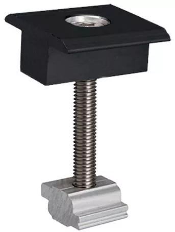 El-mc Mid Clamp Framed Panel 30-50mm Black