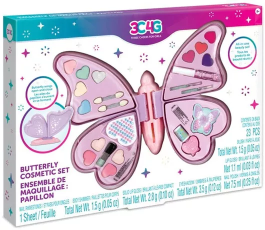 Παιχνίδι Ομορφιάς Make It Real 3c4g Butterfly Cosmetic Set 10058
