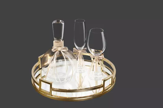 Σετ Καράφα Γάμου La Vista με Ποτήρι Κρασιού 2τμχ