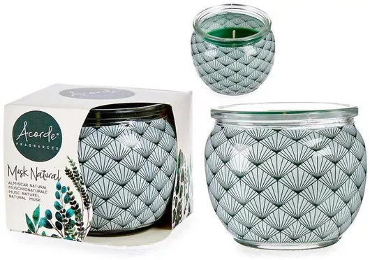 Plastona Διακοσμητικό Κερί σε Βάζο Πράσινο