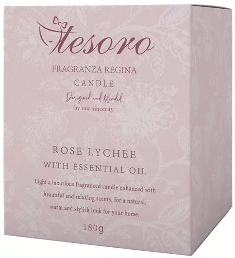 Αρωματικό Κερί 407340 με Άρωμα Τριαντάφυλλο 180gr 6τμχ Ροζ