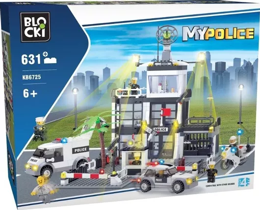 Τουβλάκι Blocki MyPolice Large Police Station 631τμχ