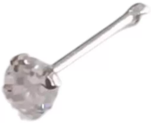 Σκουλαρίκι Μύτης  Ασήμι με Πέτρες