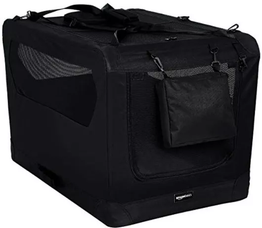 Τσάντα Amazon Basics για Μεταφορά Σκύλου Μαύρη Μ68.5xΠ47xΥ9.5cm